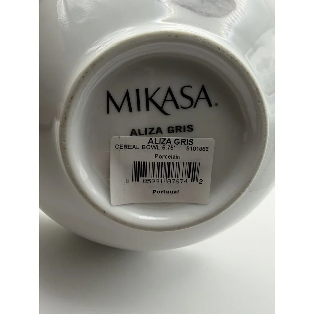 Mikasa “Aliza Gris” Bowl Made In Portugal Microwave/Dishwasher Safe